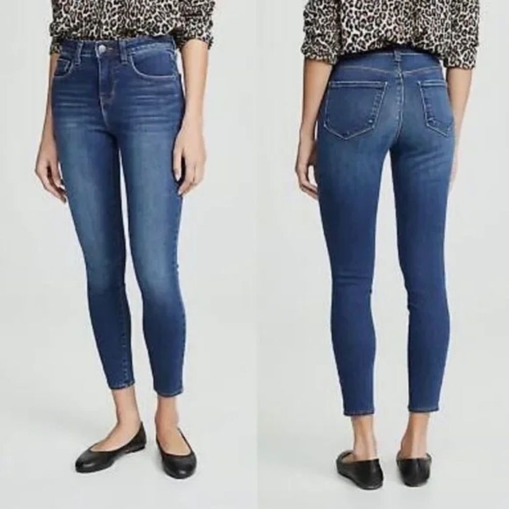 L'AGENCE Womens Margot High-Rise Skinny Jeans in Tuscan Wash Size 28